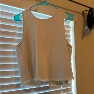 Cute cropped fringe top